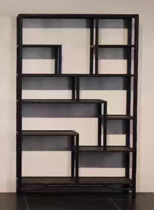 02 Custom make brown treasures display shelf