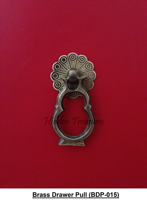 15 Brass prosperity design drawer pull