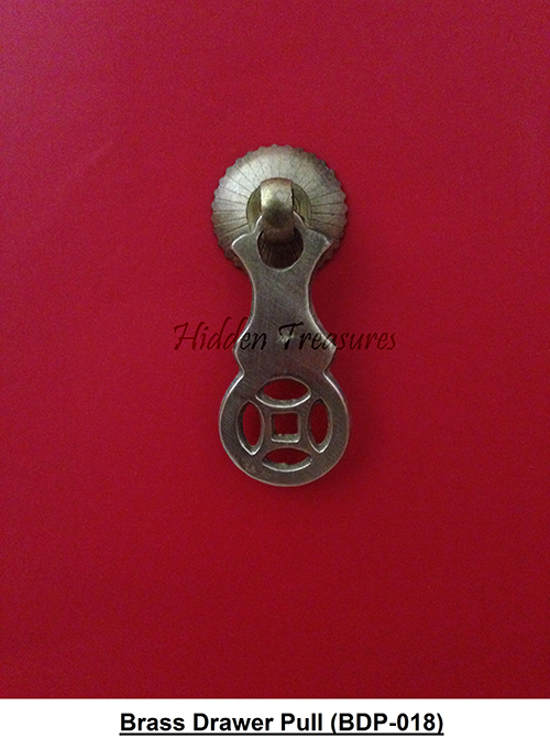 18 Brass flower vase design drawer pull