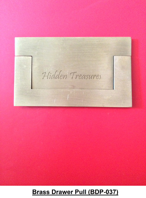 37 Brass long drawer pull
