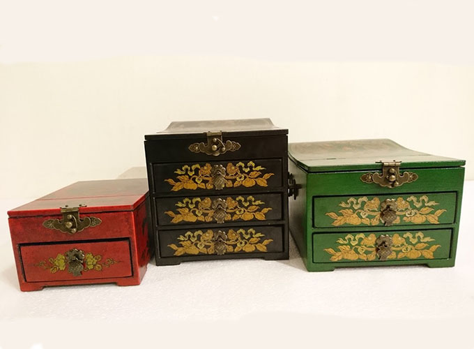 04 Leather Drawer Mirror Boxes 