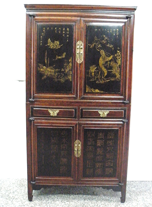 13 Antique guilded cabinet 