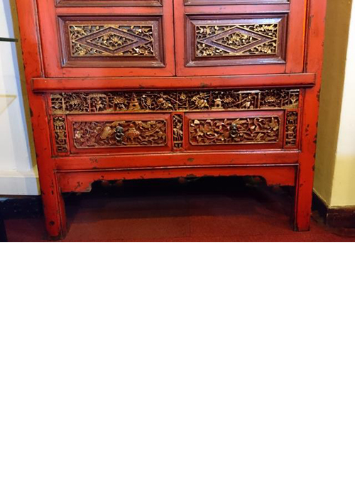 20 Antique Fujian carved cabinet 