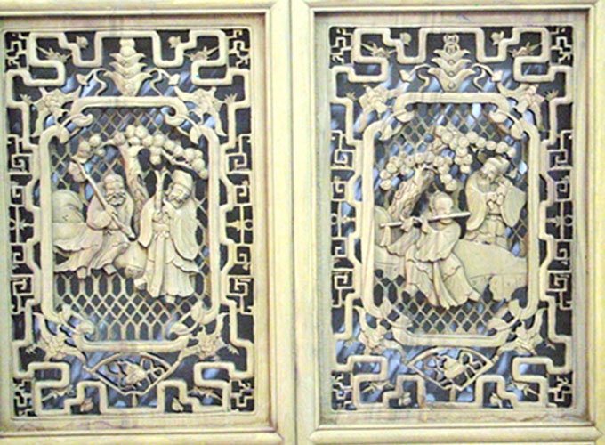 06 Custom make carved wood panel