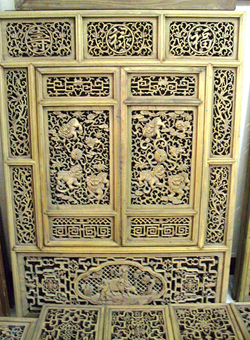 07 Custom make carved wood panel