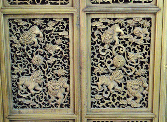 07 Custom make carved wood panel