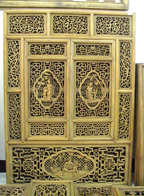 09 Custom make carved window panel