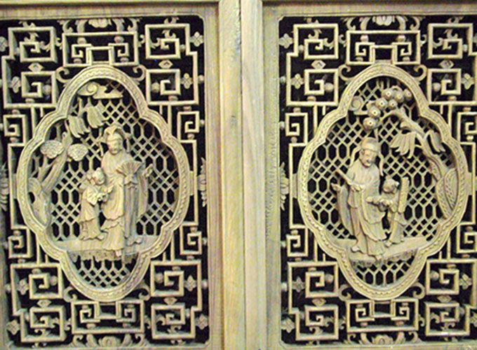 09 Custom make carved window panel