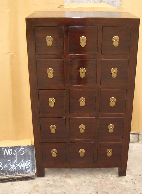 10 Custom make brown 15chest of drawer