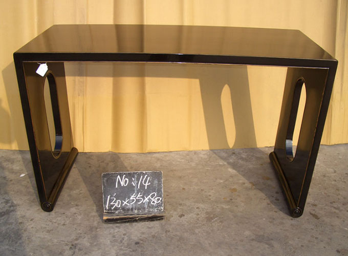 06 Custom make scroll legged console table 