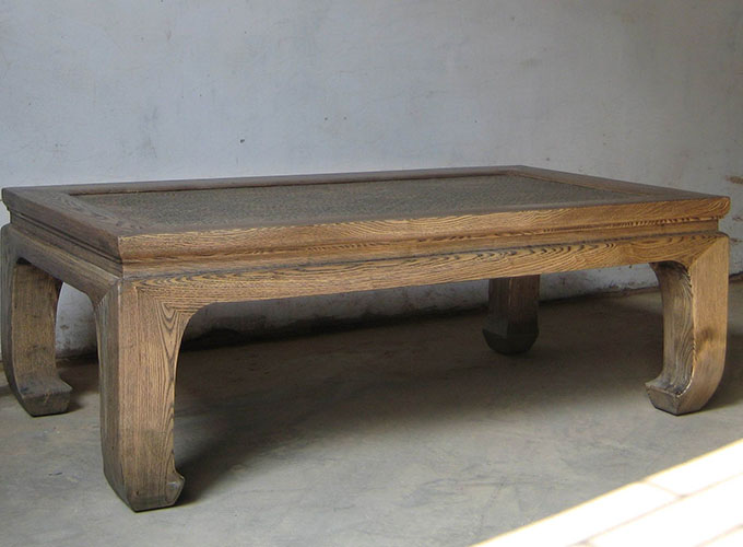 14 Custom make natural canetop coffee table 
